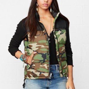 NWOT Denim & Supply Ralph Lauren Down Camo Puffer Vest Jacket